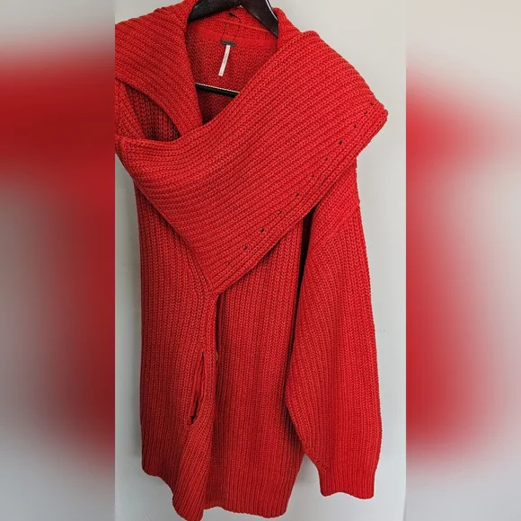 Free People Swim Too Deep Oversized Button-Up Cardigan - Picture 5 of 9